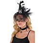 1501-5457 Ободок HWN Шляпа Ведьмы вуаль черная/А