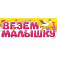 1501-5755 Магнит д/авто ВЕЗЕМ МАЛЫШКУ