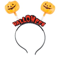 1501-6315 Ободок-антенки светящ Halloween Тыква/G