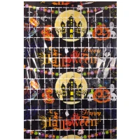 1501-6589 Занавес фольг Happy Halloween Замок1х2мG