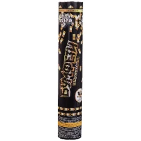 1501-6659 Хлопушка Бумфети Black&Gold 30см конфет