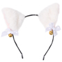1501-6949 Ободок светящ Ушки кошки аниме белые/G