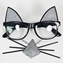 1501-6998 Очки Кошка гламурная блеск/G