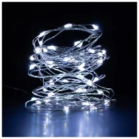 1501-7013 Гирлянда светодиод Роса серебро50Led 5мG