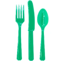 1502-1082 Столовые приборы пл Festival Green 24штA