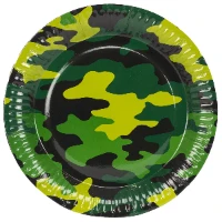 1502-1991 Тарелка бум Камуфляж 23см 6шт/G