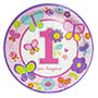 1502-2084 Тарелка 1-й ДР Девочка 25см 8шт/A