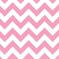 1502-2380 Салфетка New Pink шеврон 25см 16шт/А