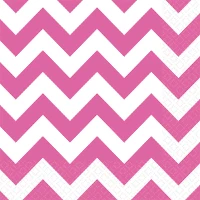 1502-2393 Салфетка Bright Pink шеврон 25см 16шт/А