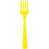 1502-3241 Вилка пласт Yellow Sunshine 20шт/A