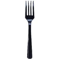 1502-3242 Вилка пласт Jet Black 20шт/A
