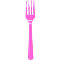 1502-3243 Вилка пласт Bright Pink 20шт/A