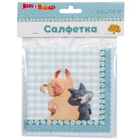 1502-3260 Салфетка Маша и Медведь Ромаш 25см 12штG