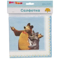 1502-3261 Салфетка Маша и Медведь Ромаш 33см 12штG