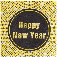 1502-3399 Салфетка HNY Ретро 33см 20шт/P
