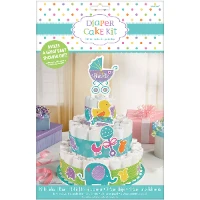 1502-3413 Декор-компл д/торта Baby Shower 8шт/А