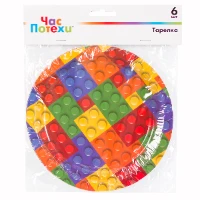 1502-4314 Тарелка бум Конструктор 17см 6шт/G