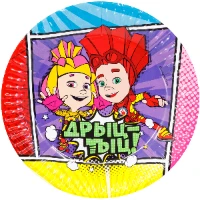 1502-4945 Тарелка бум Фиксики Комиксы 17см 6шт/G