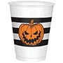 1502-5145 Стакан пласт HWN Тыква злая 473мл 25шт/А