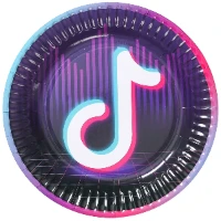 1502-5275 Тарелка бум Блогер Party 17см 6шт/G