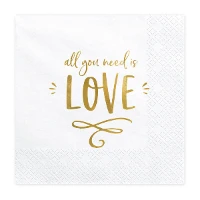 1502-5575 Салфетка ALL YOU NEED IS LOVE 33см20ш/PD