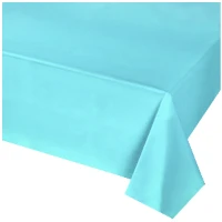 1502-6190 Скатерть п/э бирюзовая 1,4х2,75м/G