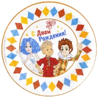 1502-6845 Тарелка С ДР Буратино в компании 18см6шт