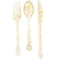 1502-6935 Столовые приборы Gold Glitter 24шт/A