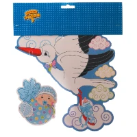 1505-0554 Подвеска Аист с мальчиком 41см/М
