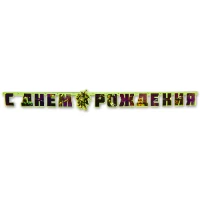 1505-0598 Гирл-буквы С ДР Черепашки-Ниндзя 206см/A