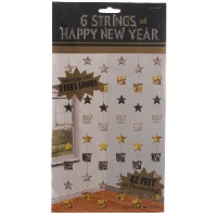 1505-0875 Гирлянда вертик HNY Голливуд 2,1м 6шт/А