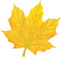 1505-0932 Баннер-компл Осенние листья блеск 10шт/А