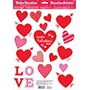 1505-1065 Наклейки на окно Сердца Валентин 20шт/А