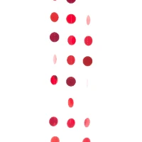 1505-1183 Гирлянда Круги Appl Red блеск 2,1м 6шт/A