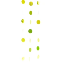 1505-1184 Гирлянда Круги Kiwi Green блеск 2,1м6штA