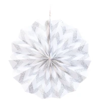 1505-1222 Фант White Горошек-Шеврон блеск 4шт/A
