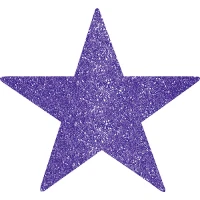 1505-1541 Баннер Звезда Purple фолг 13см 5шт/А