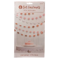 1505-1733 Гирлянда Круги RoseGold/Blush 2,1м 6шт/A