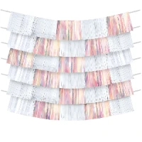 1505-1778 Гирлянда-бахрома Iridescent150х25см9шт/А