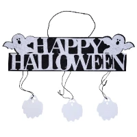 1505-2062 Баннер Happy Halloween Привидения фетр/G