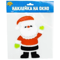 1507-1693 Наклейка гелевая на окно Санта/G