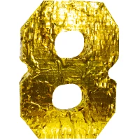1507-1720 Пиньята Цифра 8 Золото