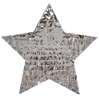 1507-2130 Пиньята Звезда Серебро