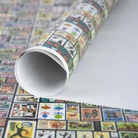 1509-0098 Бумага упак Марки почтовые 67х99см
