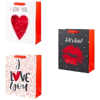 1509-1404 Пакет бум I LOVE YOU 26х32см/G