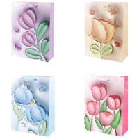 1509-2384 Пакет бум Тюльпаны 3D 30х40см/G