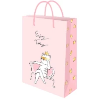 1509-2839 Пакет бум Кошка в короне 22х31см